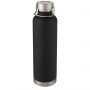 Thor 1 L copper vacuum insulated sport bottle, Solid black