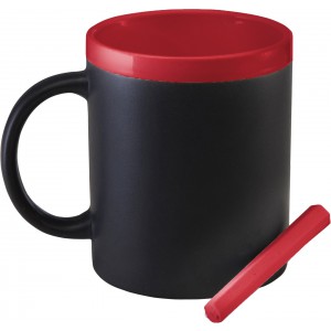 Ceramic mug Claude, red (Mugs)