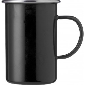 Enamel mug (550 ml) Ayden, black (Mugs)