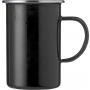 Enamel mug (550 ml) Ayden, black