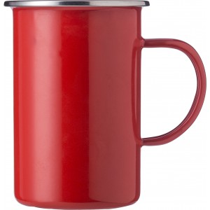 Enamel mug (550 ml) Ayden, red (Mugs)