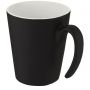Oli 360 ml ceramic mug with handle, White, Solid black