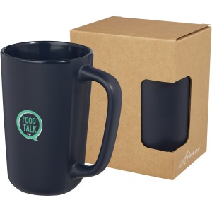 Perk 480 ml ceramic mug, Navy (Mugs)