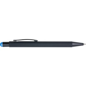 Aluminium ballpen Formentera, light blue (Multi-colored, multi-functional pen)