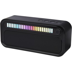 Music Level 5W RGB mood light Bluetooth(r) speaker, Solid black (Speakers, radios)