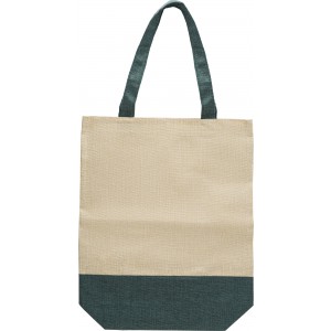 Polyester shopping bag Helena, green