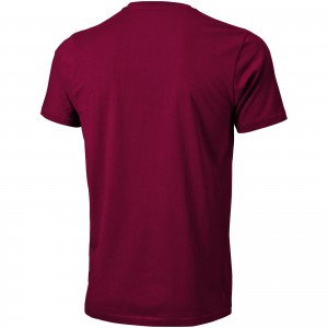 Nanaimo short sleeve men's t-shirt, Burgundy (T-shirt, 90-100% cotton)