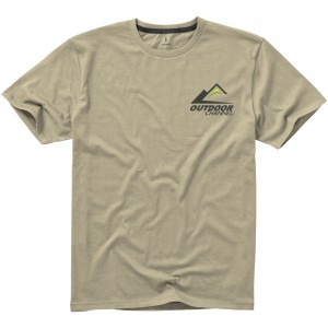 Nanaimo short sleeve men's t-shirt, Khaki (T-shirt, 90-100% cotton)