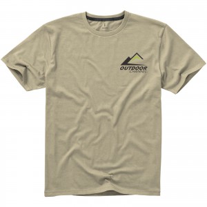 Nanaimo short sleeve men's t-shirt, Khaki (T-shirt, 90-100% cotton)