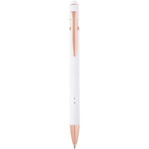 Nanna ballpoint pen with rose gold finish (blue ink), White (Metallic pen)