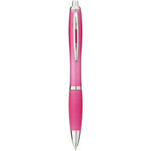 Nash ballpoint pen with coloured barrel and grip, Pink (Plastic pen)