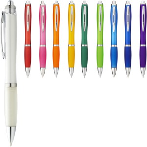 Nash ballpoint pen with coloured barrel and grip, Royal blue (Plastic pen)