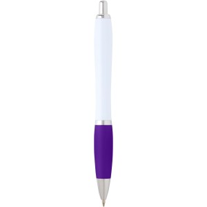 Nash recycled plastic ballpoint pen (black ink), Purple (Plastic pen)