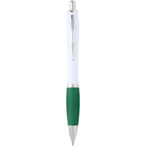 Nash recycled plastic ballpoint pen (blue ink), Green (Plastic pen)