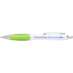 Nash recycled plastic ballpoint pen (blue ink), Lime green (Plastic pen)