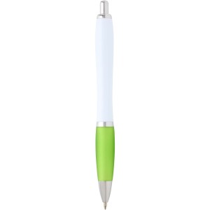 Nash recycled plastic ballpoint pen (blue ink), Lime green (Plastic pen)