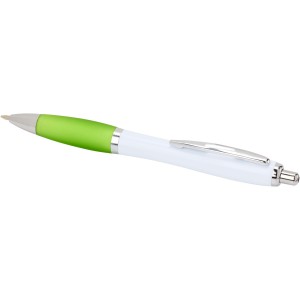 Nash recycled plastic ballpoint pen (blue ink), Lime green (Plastic pen)