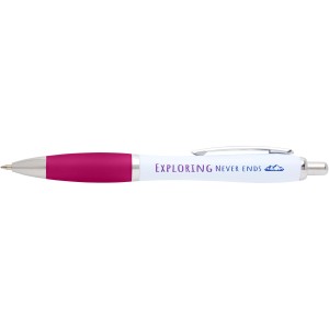 Nash recycled plastic ballpoint pen (blue ink), Pink (Plastic pen)