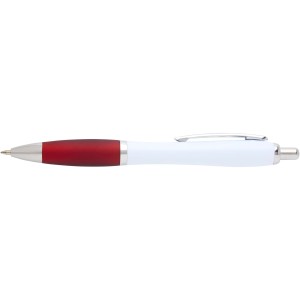 Nash recycled plastic ballpoint pen (blue ink), Red (Plastic pen)