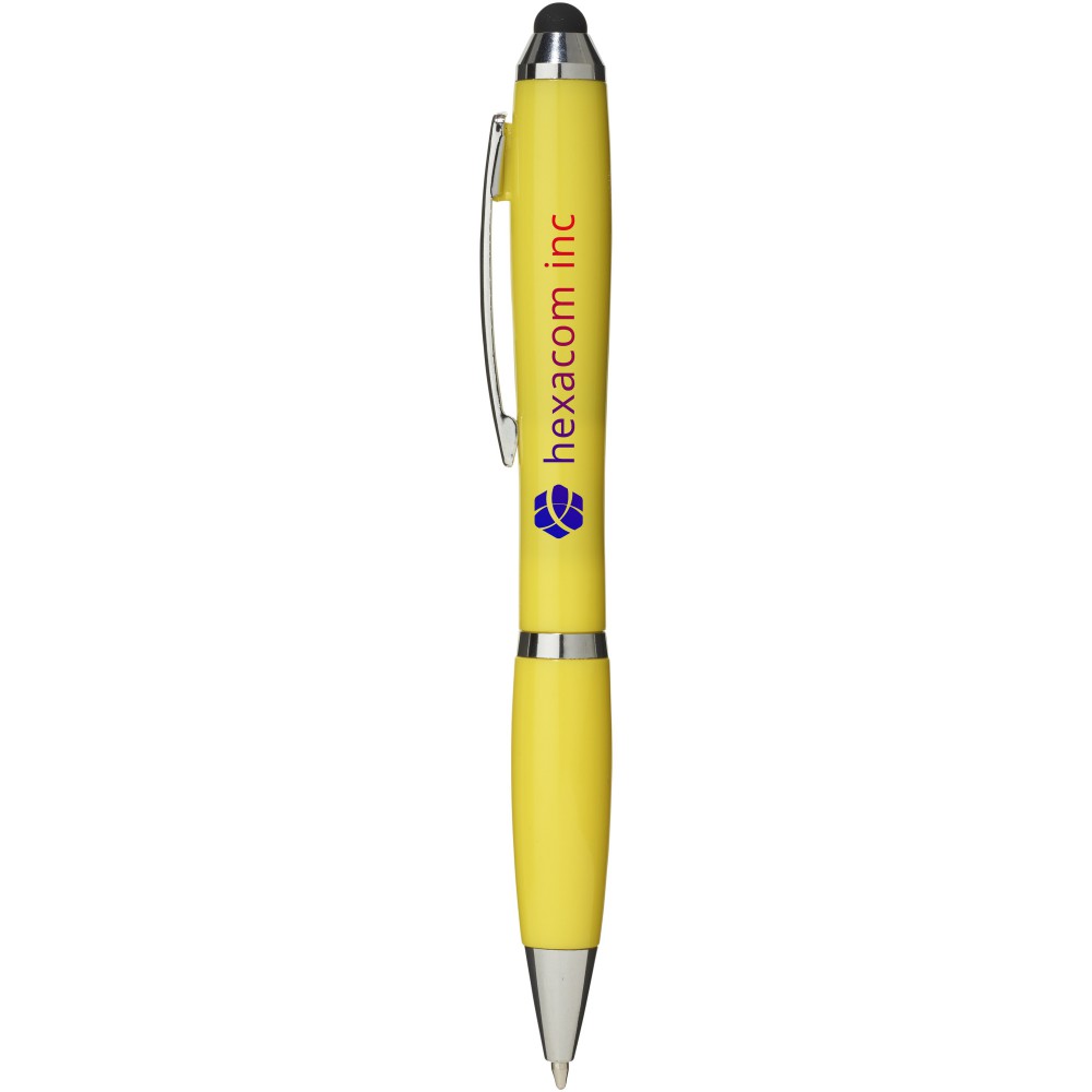 Printed Nash Stylus Ballpoint Pen, Yellow (plastic Pen)