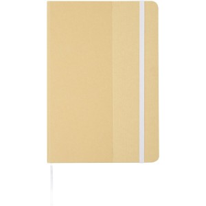 Nelida A5 recycled cardboard hard cover notebook, White (Notebooks)