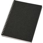 Nero A5 size wire-o notebook, Solid black (10772090)