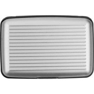 Aluminium credit/business card case Cameron, silver