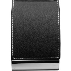 Business card holder, black/silver