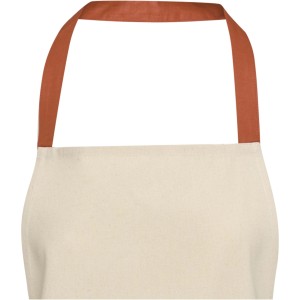 Nia 200 g/m2 recycled cotton apron, Brick (Kitchen textile)