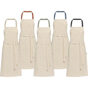 Nia 200 g/m2 recycled cotton apron, Ice blue (Kitchen textile)