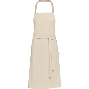 Nia 200 g/m2 recycled cotton apron, Oatmeal (Kitchen textile)