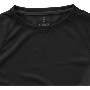 Niagara short sleeve men's cool fit t-shirt, solid black (T-shirt, mixed fiber, synthetic)