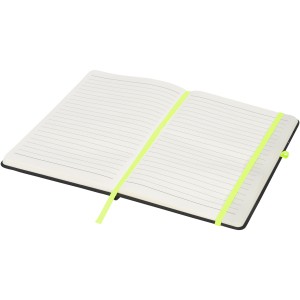 Noir medium notebook, solid black,Lime (Notebooks)