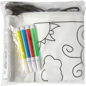 Nonwoven (80 gr/m2) backpack Santino, white (Games)