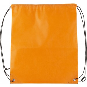 Nonwoven (80 gr/m2) drawstring backpack Nathalie, orange (Backpacks)