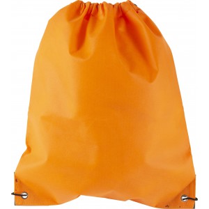 Nonwoven (80 gr/m2) drawstring backpack Nathalie, orange (Backpacks)