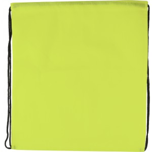 Nonwoven (80 gr/m2) drawstring backpack Nico, lime (Backpacks)