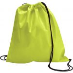 Nonwoven (80 gr/m2) drawstring backpack Nico, lime (6232-19CD)