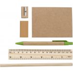 Nonwoven (80 gr/m2) pencil case Bilal, khaki (2127-13)