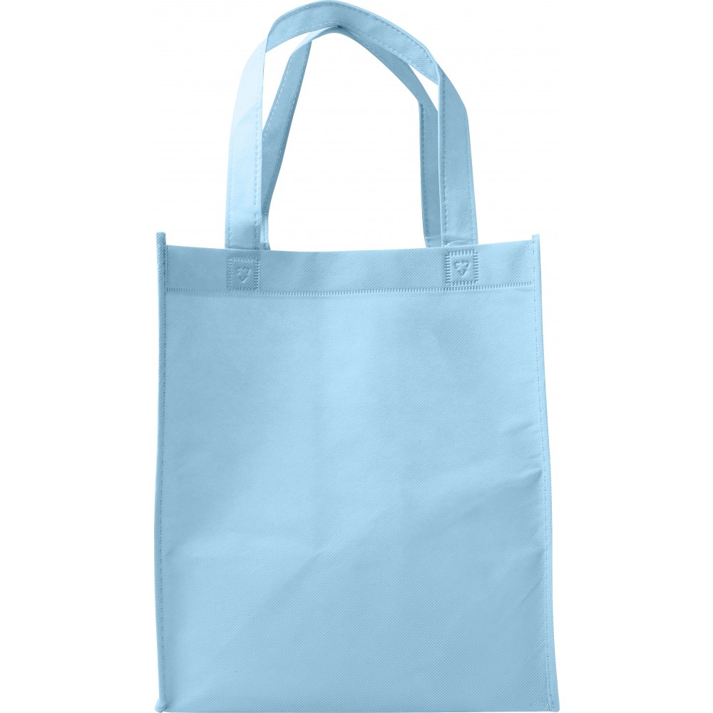 light blue tote bag