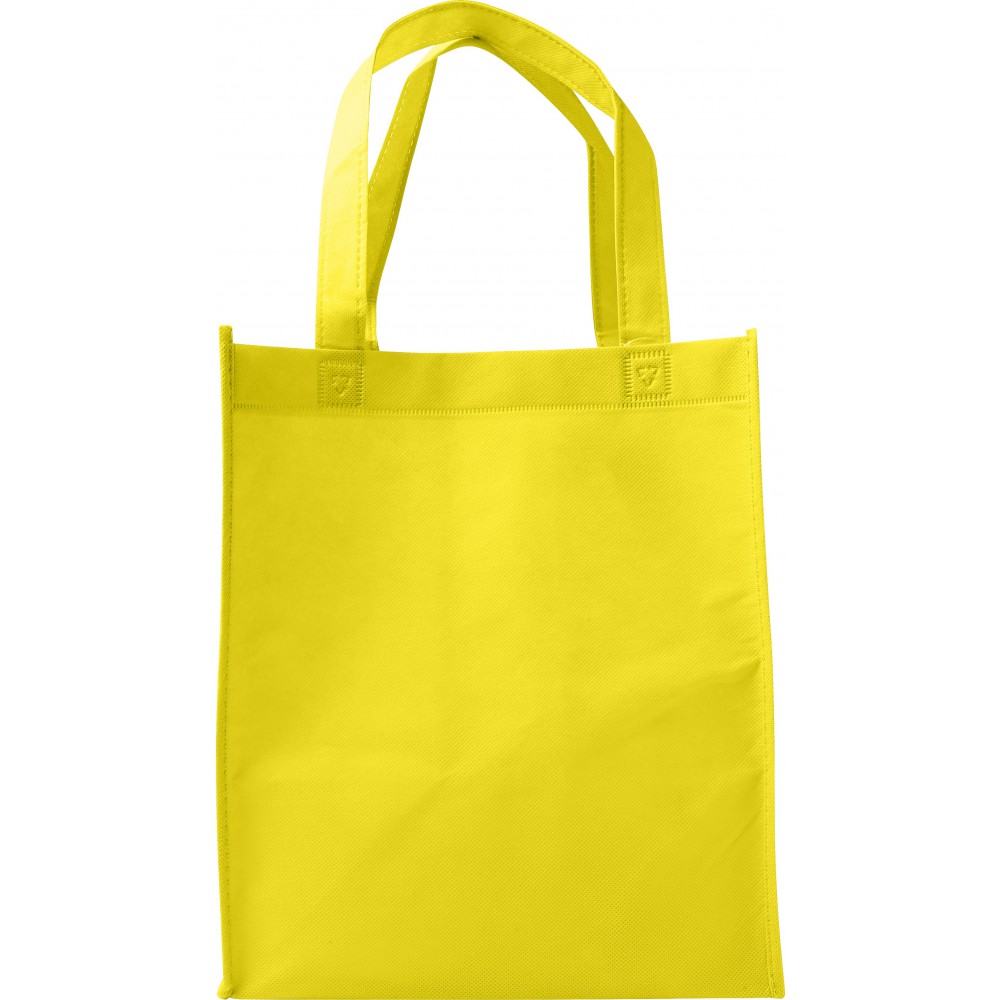 yellow woven bag