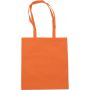 Nonwoven carrying/shopping bag, orange