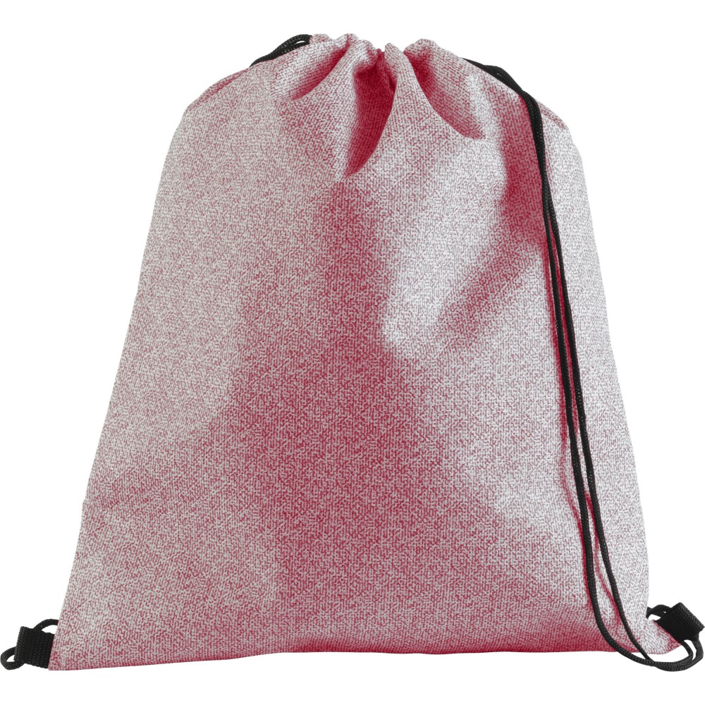 red drawstring backpack