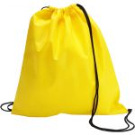 Nonwoven drawstring backpack, yellow (6232-06CD)