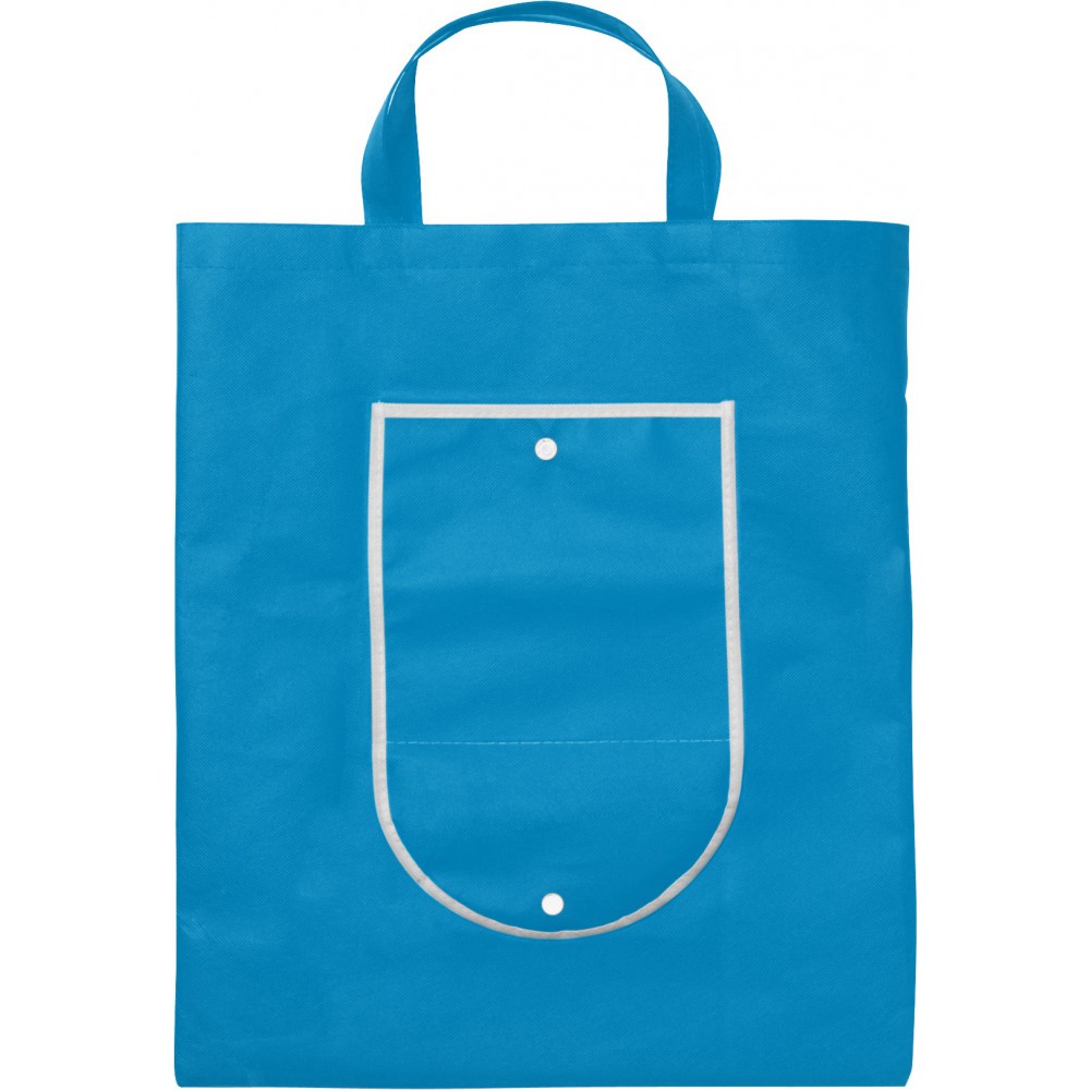 powder blue tote bolsa