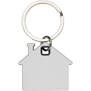Nook house-shaped keychain, Solid black (Keychains)