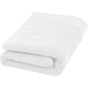 Nora 550 g/m2 cotton bath towel 50x100 cm, White