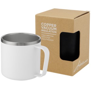 Nordre 350 ml copper vacuum insulated mug, White (Mugs)