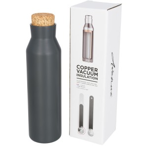 Norse copper vacuum insulated bottle with cork, Grey (Thermos)