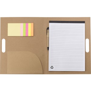 Cardboard memo folder Charlie, brown (Notebooks)